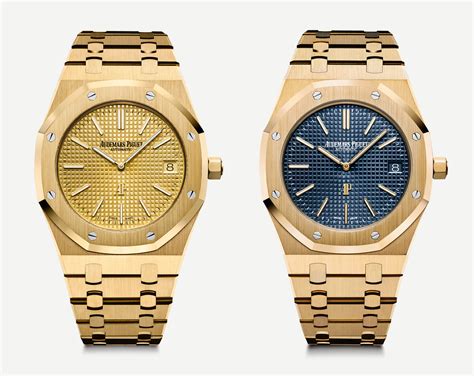 audemars piguet gold royal oak|royal oak watch price list.